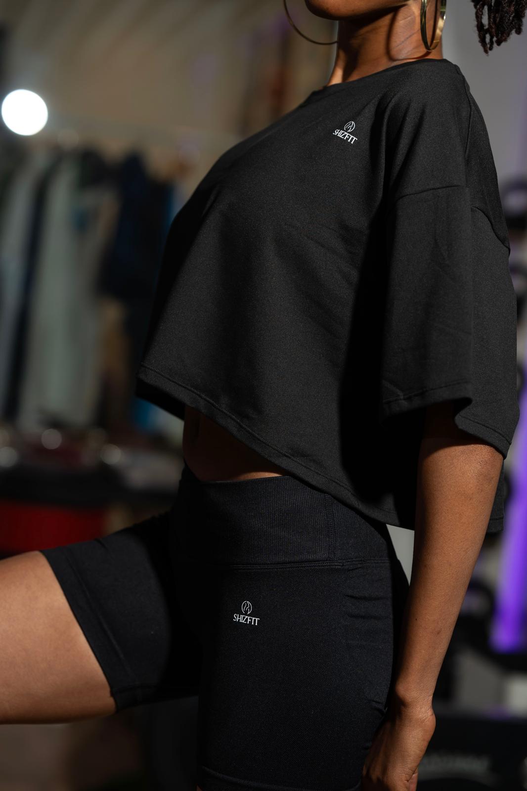 Black Crop Top — vue 1